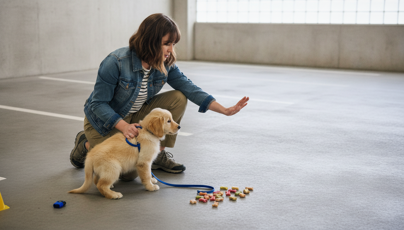 First 5 Puppy Commands: Sit, Down, Stay, Come, Leave It